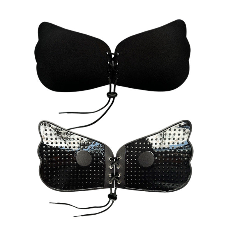Black Strapless Push Up Bras