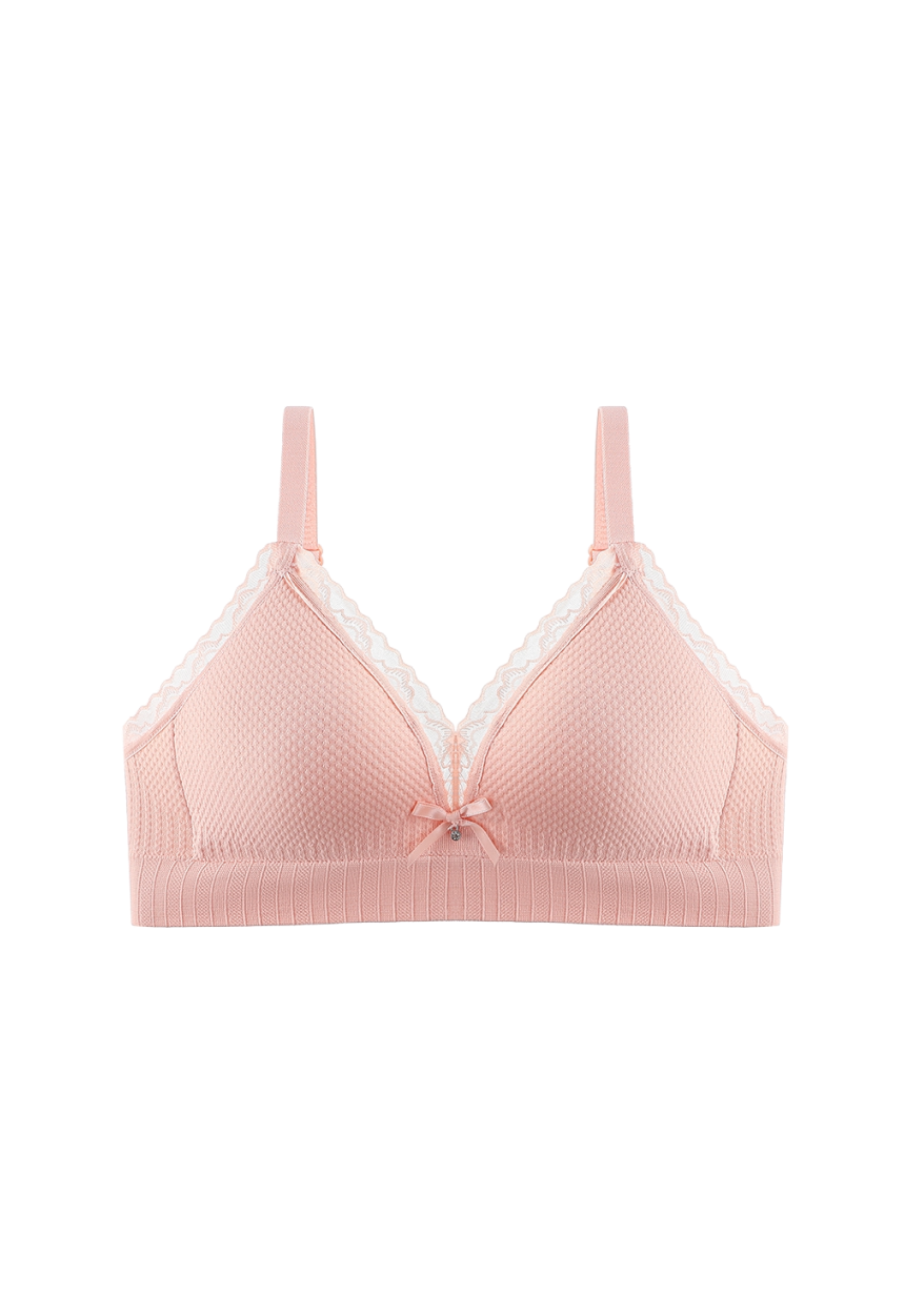 Lace Trimmed Soft Comfort Bra