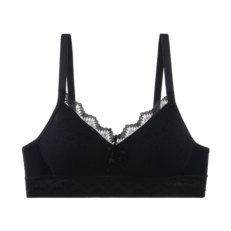 Black bra focused on providing ultimate support, enhancing shape, and reducing side bulge.