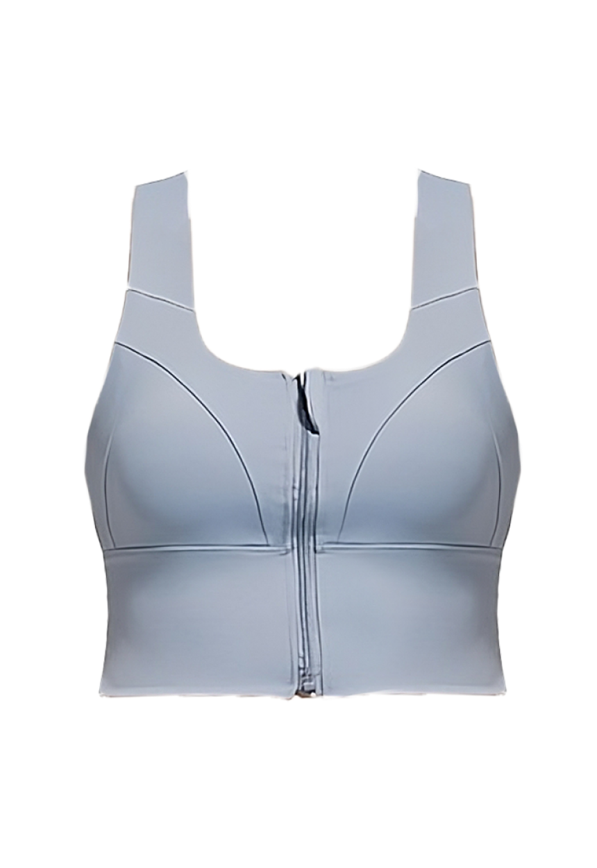 Blue front closure sport bra from ucharm store