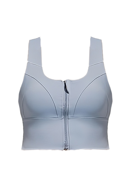 Blue front closure sport bra from ucharm store