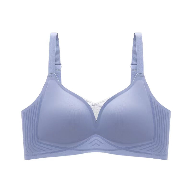 Seamless summer push-up for women in ash blue color made by ucharm bras