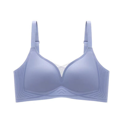 Seamless summer push-up for women in ash blue color made by ucharm bras