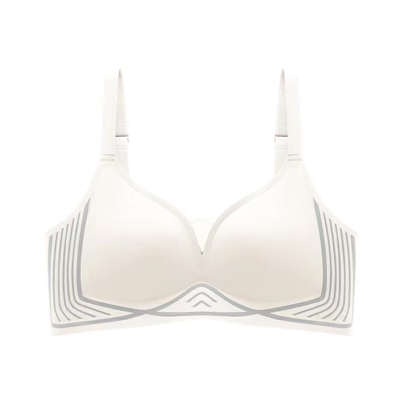 White strong and comfortable supportive push-up bra made by ucharm