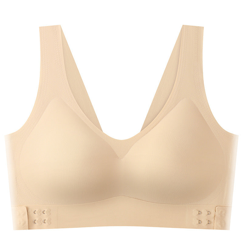 Cross-Back Side-Closure Bra