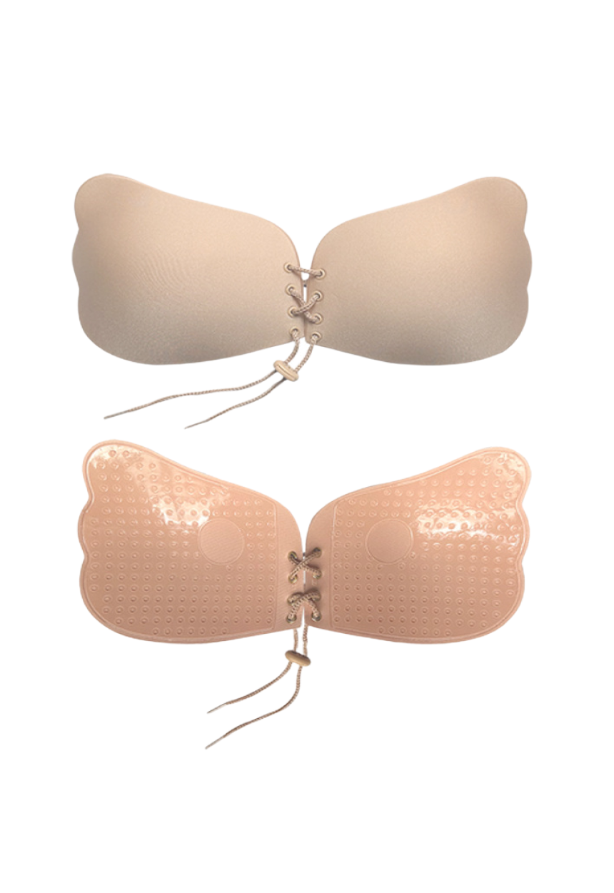 Strapless stick on bra