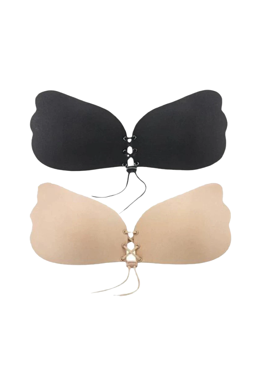 Strapless stick on bra